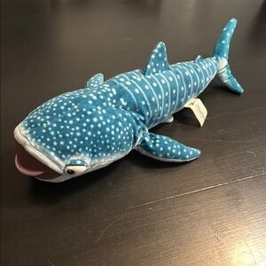 Disney finding Dory Blue and White whale shark Destiny Plush Toy